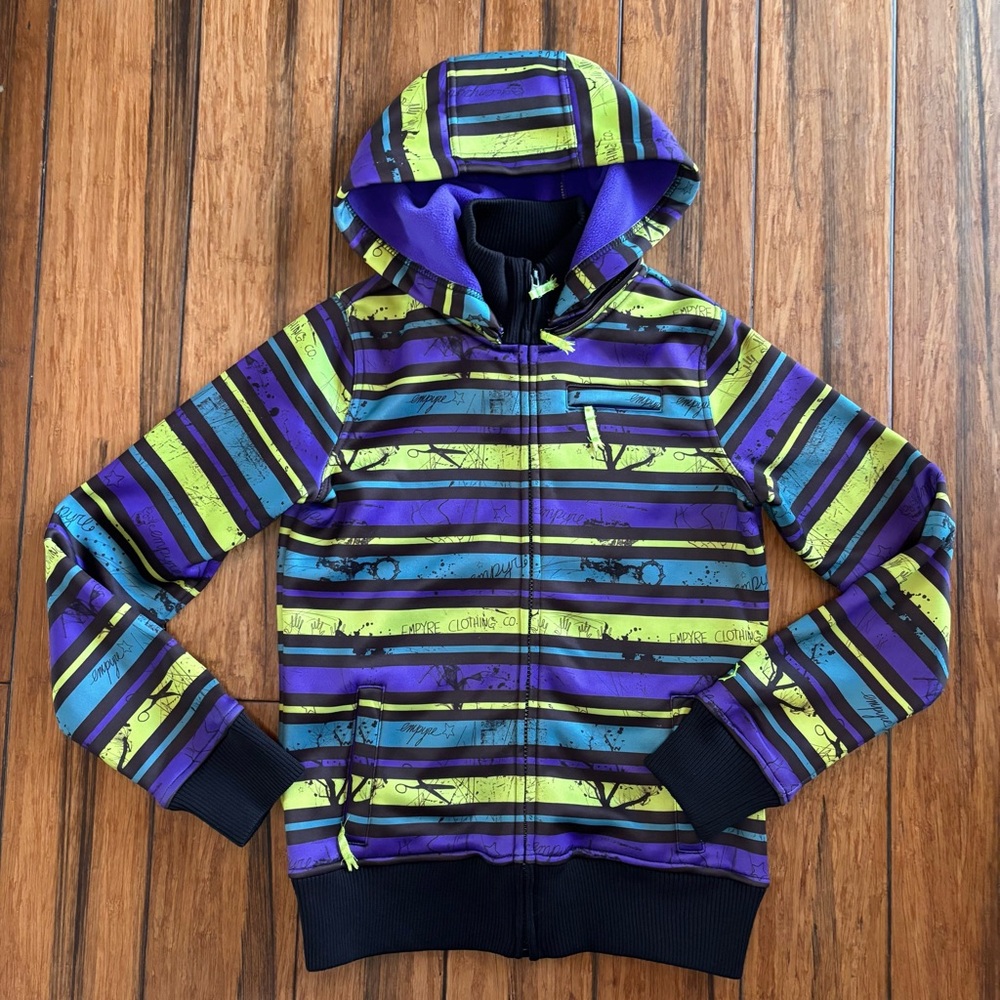 Empyre Snow Fleece Ski Snowboard Jacket Coat Hoodie Liner Winter Womens M EUC!